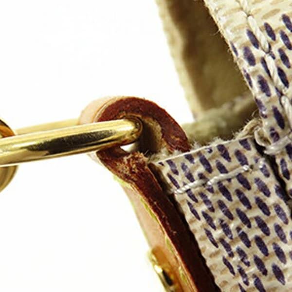 Pre-owned Louis Vuitton Damier Azur Favorite MM White