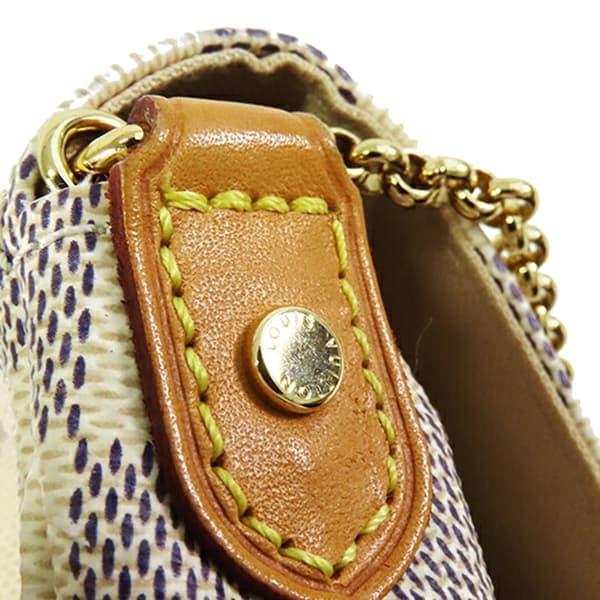 Pre-owned Louis Vuitton Damier Azur Favorite MM White