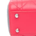 Pikkukuva 8 / 10: Pre-owned Dior Mini Tricolor Lambskin Cannage Lady Dior Pink
