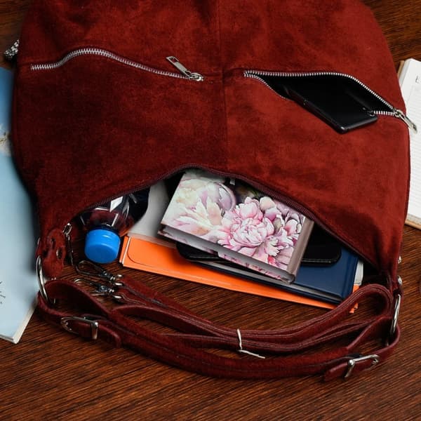 LÄDERVÄSKA A4-väska MESSENGER BAG mocka