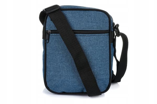Herr axelväska messenger bag portfölj svart ljus rymlig