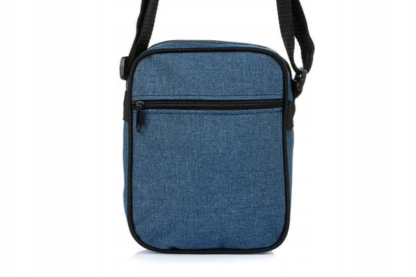 Herr axelväska messenger bag portfölj svart ljus rymlig
