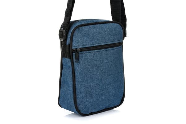Herr axelväska messenger bag portfölj svart ljus rymlig