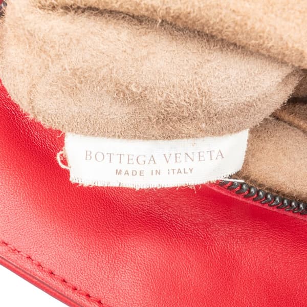 Pre-owned Bottega Veneta Nappa Intrecciato Satchel Red