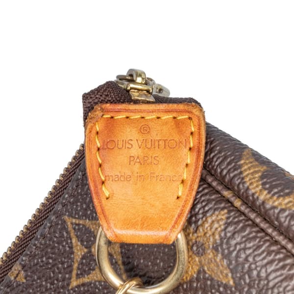 Pre-owned Louis Vuitton Monogram Mini Pochette Accessoires Brown