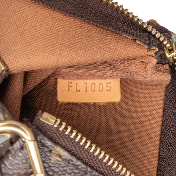 Pre-owned Louis Vuitton Monogram Mini Pochette Accessoires Brown