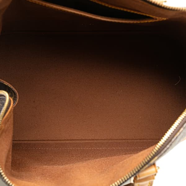 Pre-owned Louis Vuitton Monogram Alma PM Brown