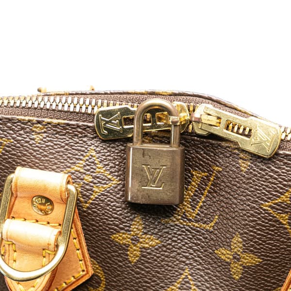 Pre-owned Louis Vuitton Monogram Alma PM Brown