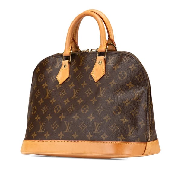 Pre-owned Louis Vuitton Monogram Alma PM Brown