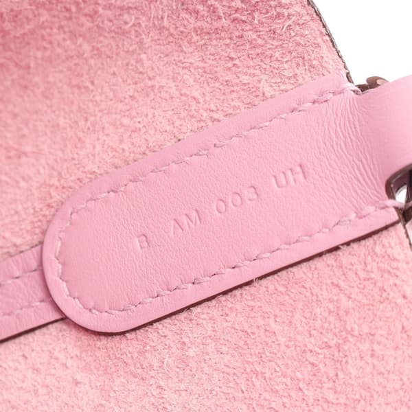 Pre-owned Hermès Clemence and Swift In The Loop 18 Pink