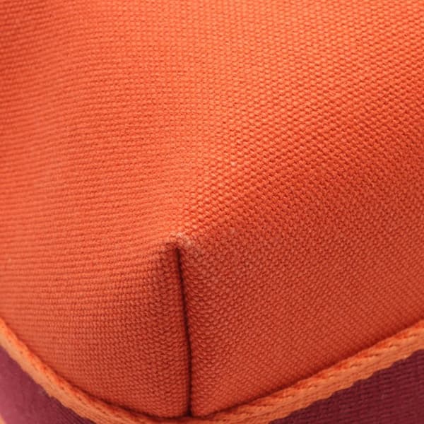 Pre-owned Hermès Small Toile Bride A Brac Orange