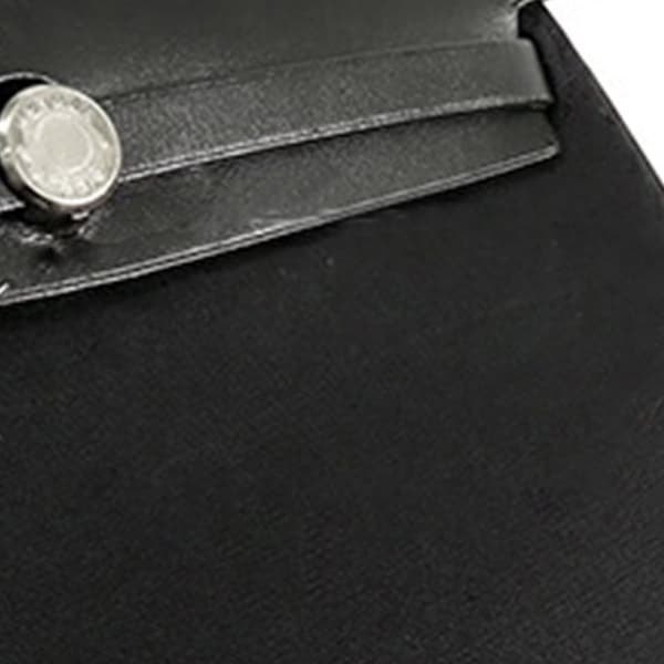 Pre-owned Hermès Toile Herbag 31 Black