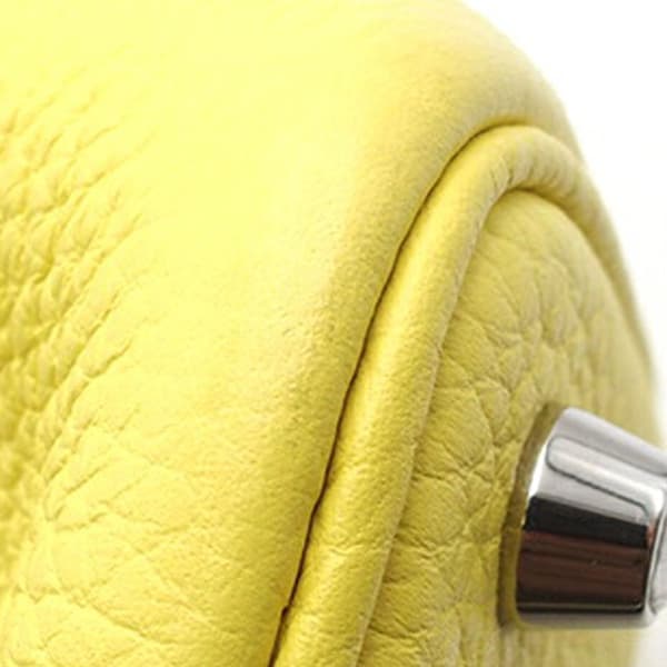 Pre-owned Hermès Clemence Picotin Lock 18 Yellow