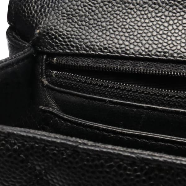 Pre-owned Chanel Caviar Kelly Top Handle Bag Black