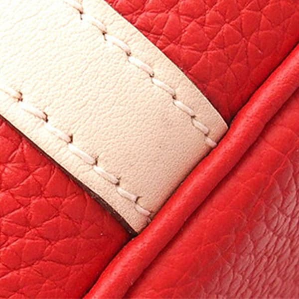 Pre-owned Hermès Bicolor Clemence and Swift Picotin Lock 22 Red