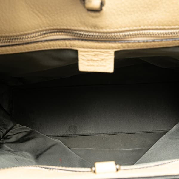 Pre-owned Gucci GG Nylon Off the Grid Satchel Gray