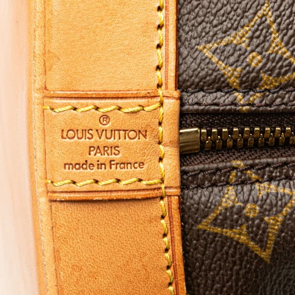Pre-owned Louis Vuitton Monogram Alma PM Brown