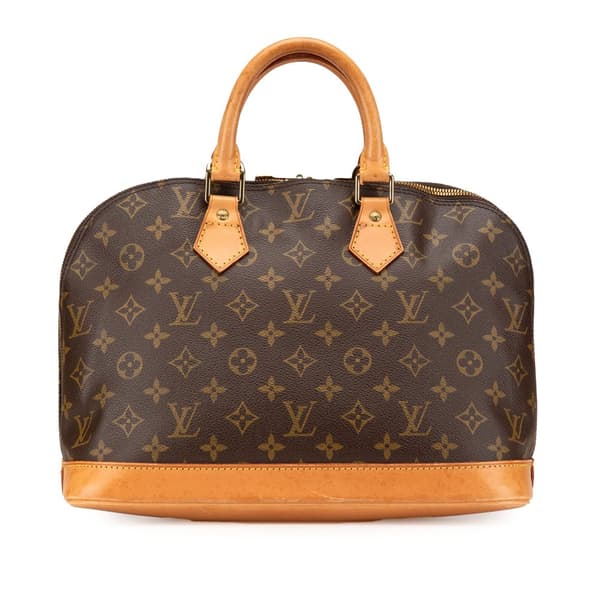 Pre-owned Louis Vuitton Monogram Alma PM Brown