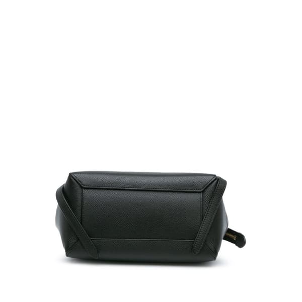 Pre-owned Celine Pico Grained Calfskin Belt Bag Black