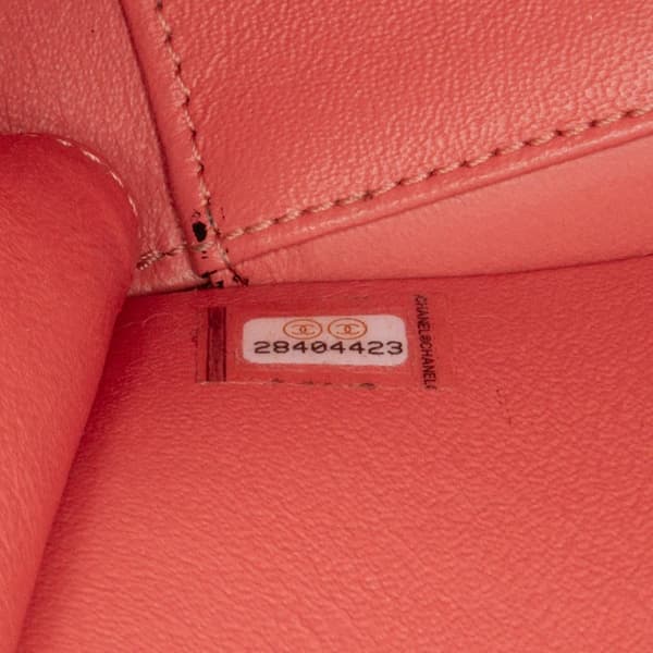 Pre-owned Chanel Small Caviar CC Filigree Vanity Bag Pink