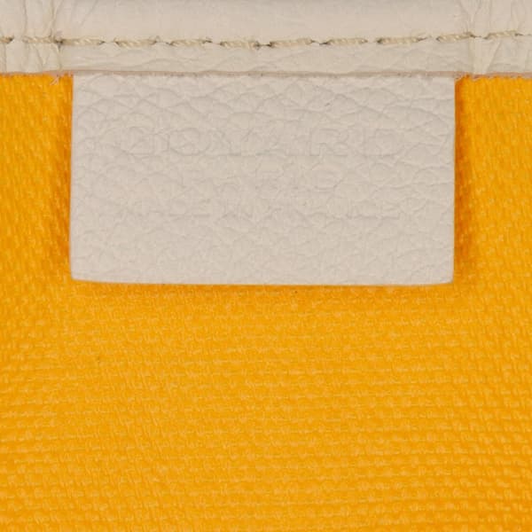 Pre-owned Goyard Goyardine Poitiers Claire Voie White