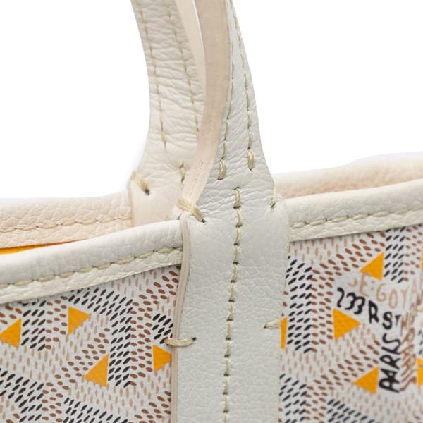 Pre-owned Goyard Goyardine Poitiers Claire Voie White