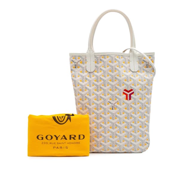 Pre-owned Goyard Goyardine Poitiers Claire Voie White