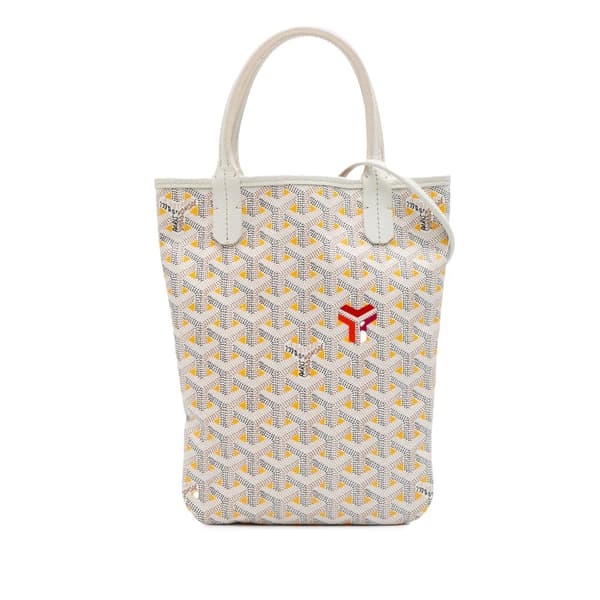 Pre-owned Goyard Goyardine Poitiers Claire Voie White