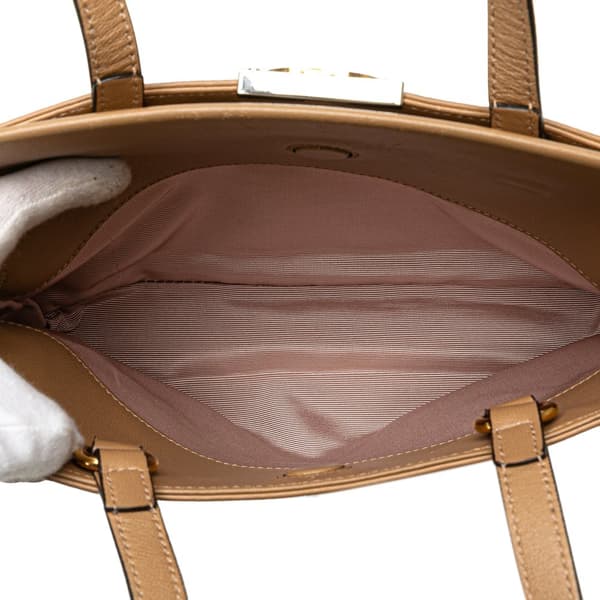 Pre-owned Gucci Small Leather Linea Matisse Satchel Brown