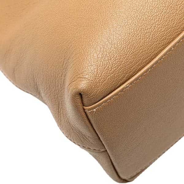 Pre-owned Gucci Small Leather Linea Matisse Satchel Brown