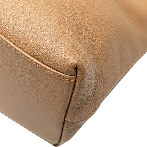 Pre-owned Gucci Small Leather Linea Matisse Satchel Brown