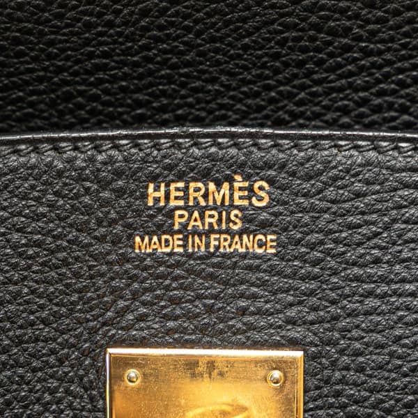 Pre-owned Hermès Togo Birkin Retourne 35 Black