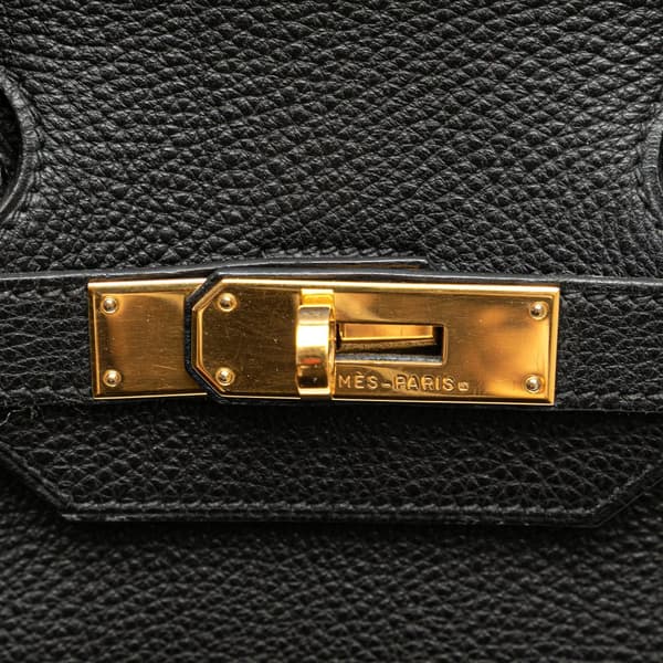 Pre-owned Hermès Togo Birkin Retourne 35 Black