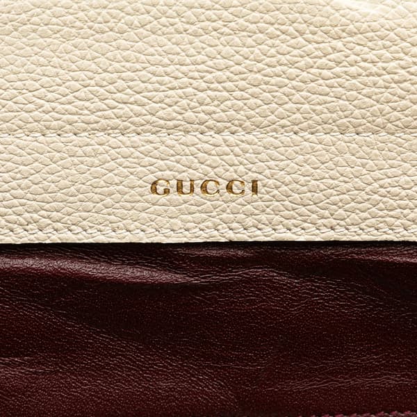 Pre-owned Gucci Medium Zumi Leather Satchel White