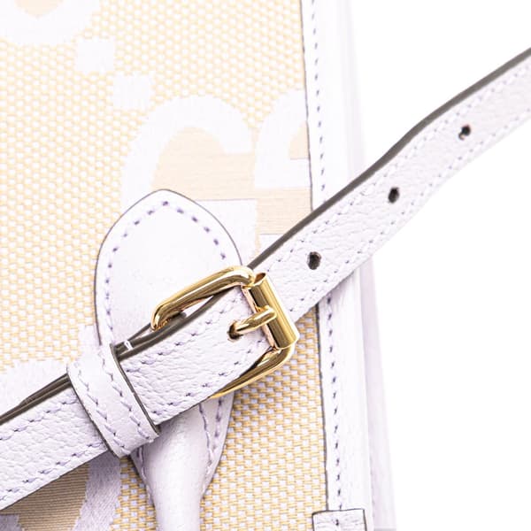 Pre-owned Gucci Mini Jumbo GG Canvas Interlocking G Satchel Brown