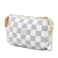 Miniatyrbilde 2 av 8: Pre-owned Louis Vuitton Damier Azur Mini Pochette Accessoires White