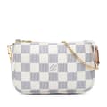Miniatyrbilde 1 av 8: Pre-owned Louis Vuitton Damier Azur Mini Pochette Accessoires White
