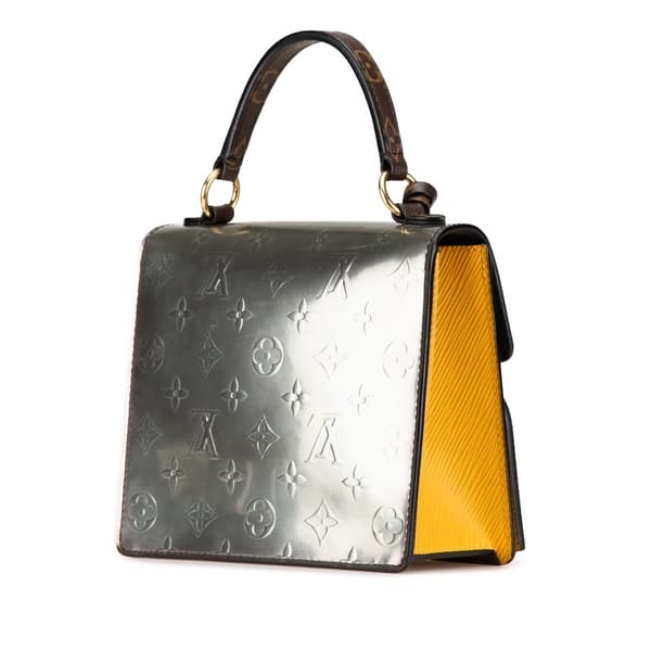 Pre-owned Louis Vuitton Monogram Vernis Spring Street Silver