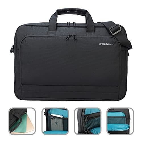 TUCANO BORSA COMPATTA E SOTTILE PER I LAPTOP 17" E I MACBOOK PRO 16" TASCA INTERNA PER BABLET E IPAD SVART