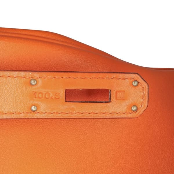 Pre-owned Hermès Swift Kelly II Retourne 32 Orange
