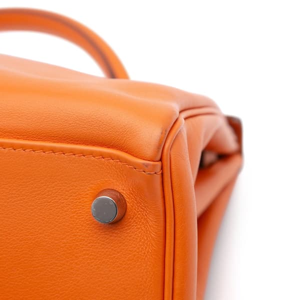 Pre-owned Hermès Swift Kelly II Retourne 32 Orange