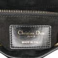 Miniatyrbild 5 av 10: Pre-owned Dior Small Crinkled Patent Cannage My ABCDior Lady Dior Black
