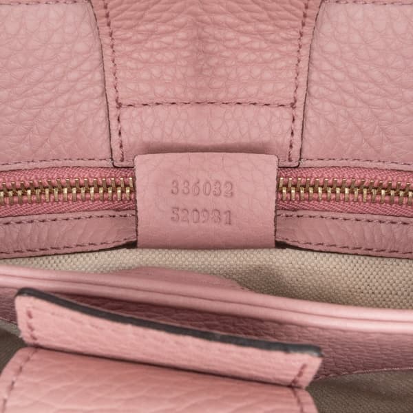 Pre-owned Gucci Small Calfskin Bamboo Shopper Satchel Pink