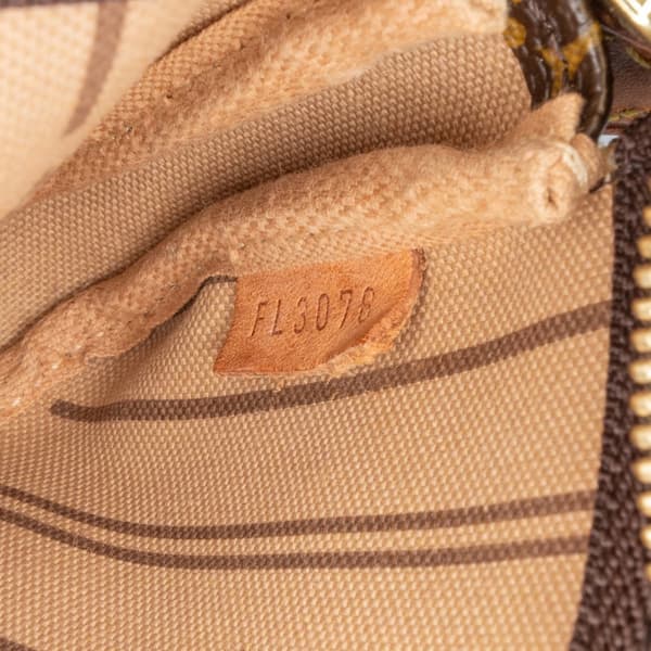 Pre-owned Louis Vuitton Monogram Patch Mini Pochette Accessoires Brown