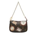 Miniatyrbilde 1 av 9: Pre-owned Louis Vuitton Monogram Patch Mini Pochette Accessoires Brown