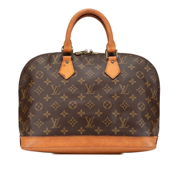 Pre-owned Louis Vuitton Monogram Alma PM Brown