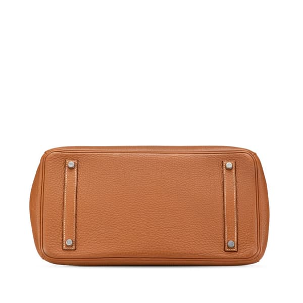 Pre-owned Hermès Togo Birkin Retourne 35 Brown