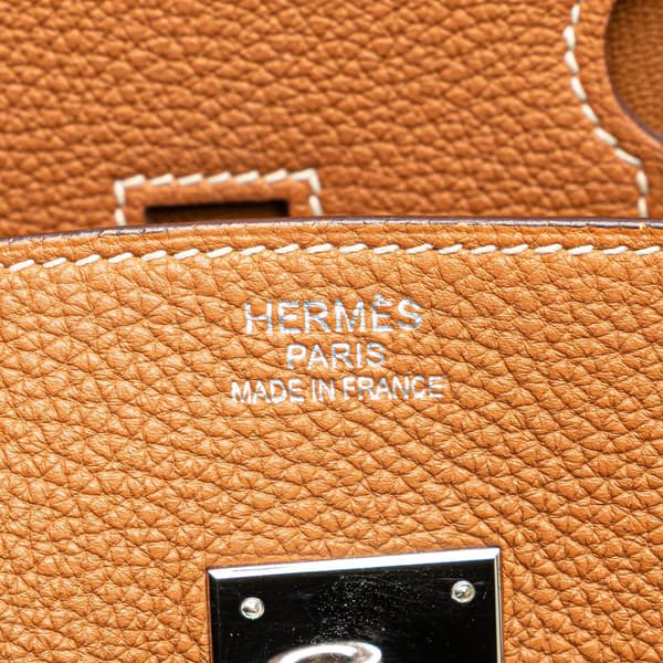 Pre-owned Hermès Togo Birkin Retourne 35 Brown
