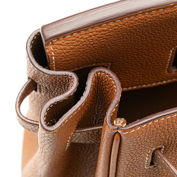 Pre-owned Hermès Togo Birkin Retourne 35 Brown