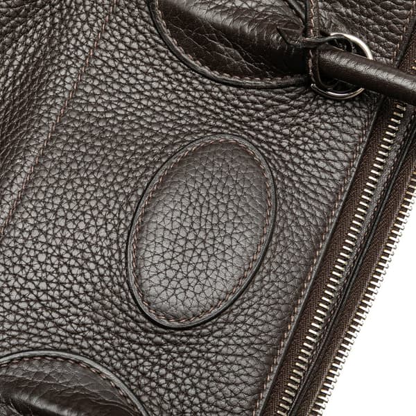 Pre-owned Hermès Clemence Bolide 35 Brown